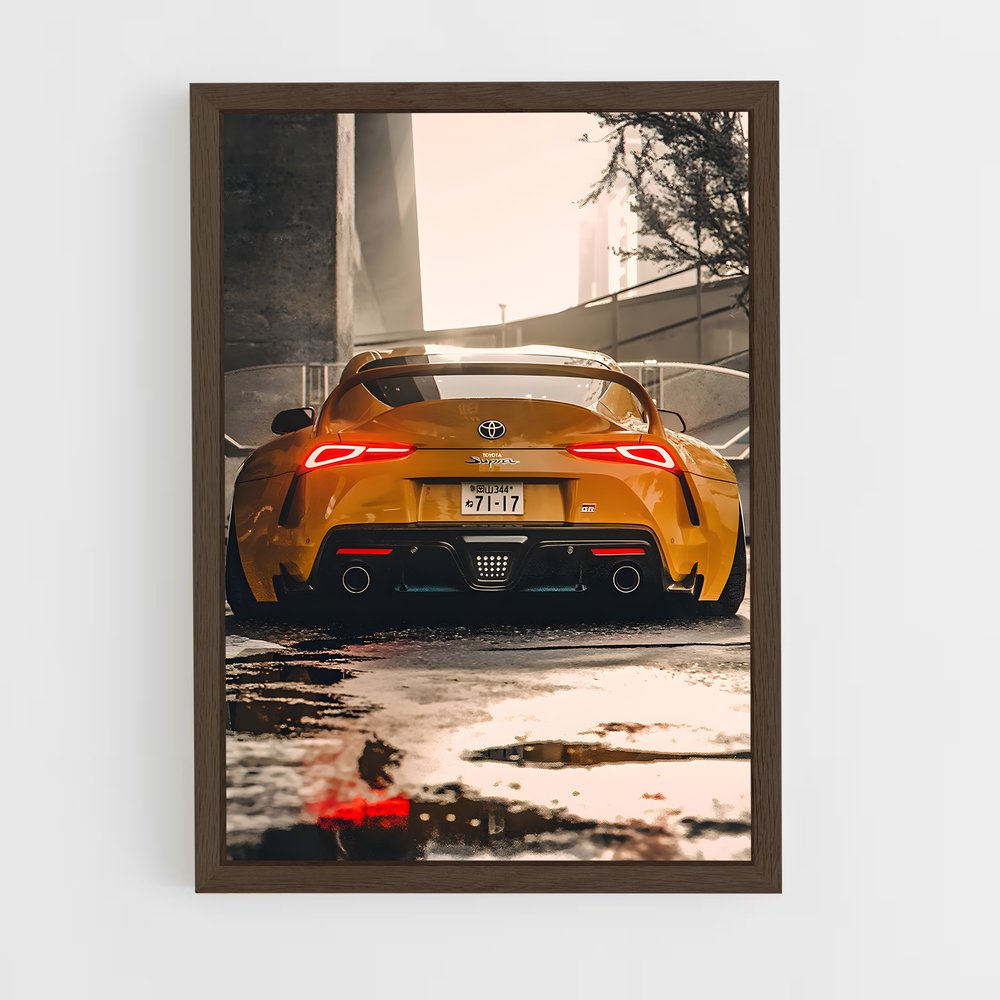 Poster Pluie Jaune – affiche Toyota (vue 5)